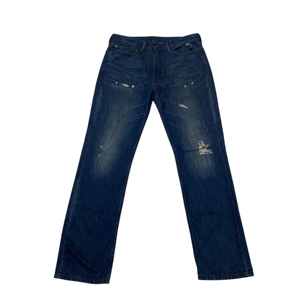 Levi’s 514 Jeans Men’s Dark Washed Distressed Straight Leg Jeans
Men’s Size 36